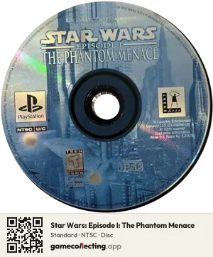 Star Wars: Episode I: The Phantom Menace PlayStation, NTSC disc