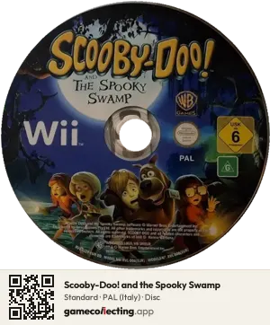 Scooby-Doo! and the Spooky Swamp Nintendo Wii, PAL disc