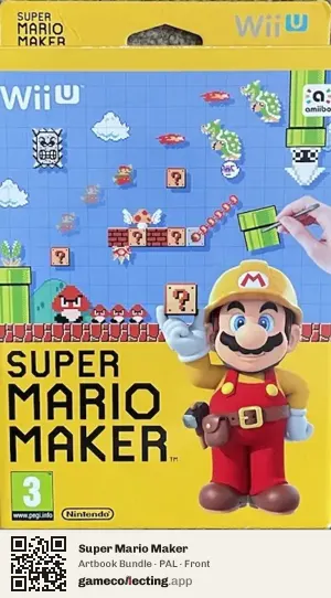Super Mario Maker Nintendo Wii U, PAL box front