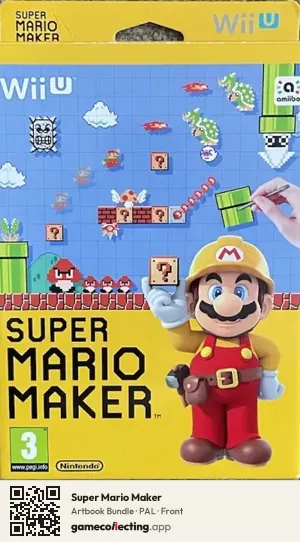 Super Mario Maker Nintendo Wii U, PAL box front