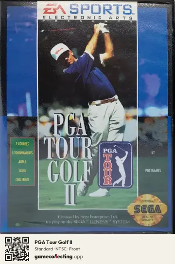 PGA Tour Golf II Sega Mega Drive / Genesis, NTSC box front