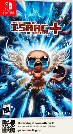 The Binding of Isaac: Afterbirth+ Nintendo Switch, North America box front