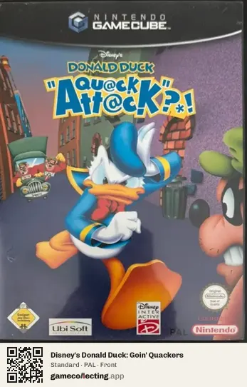Disney's Donald Duck: Goin' Quackers Nintendo GameCube, PAL box front