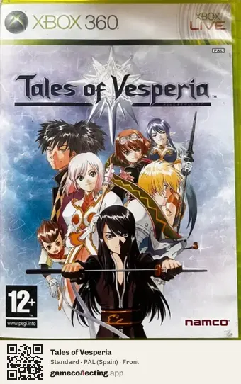 Tales of Vesperia Xbox 360, Spain box front