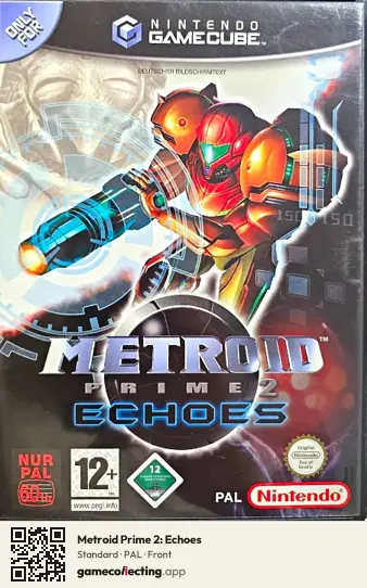 Metroid Prime 2: Echoes Nintendo GameCube, PAL box front