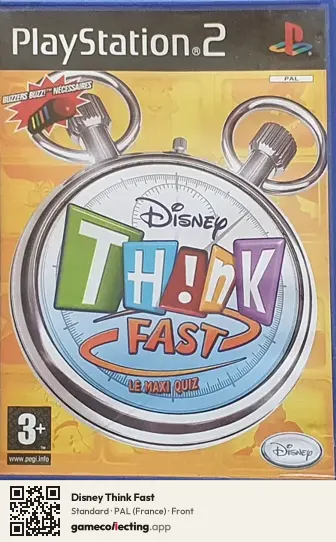 Disney Think Fast PlayStation 2, France box front