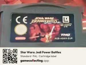 Star Wars: Jedi Power Battles Game Boy Advance, PAL cartridge label