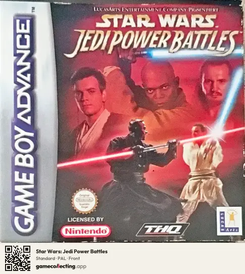 Star Wars: Jedi Power Battles Game Boy Advance, PAL box front