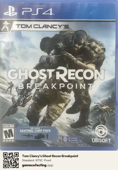 Tom Clancy's Ghost Recon Breakpoint PlayStation 4, NTSC box front