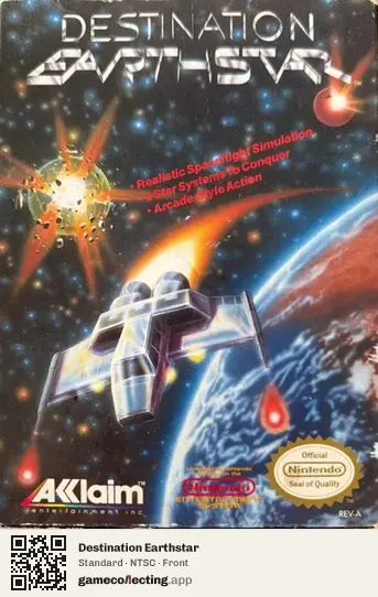 Destination Earthstar Nintendo Entertainment System, NTSC box front
