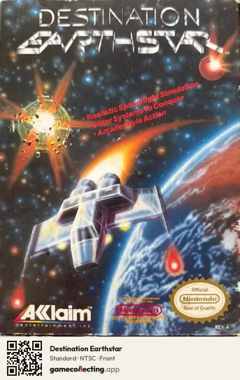 Destination Earthstar Nintendo Entertainment System, NTSC box front