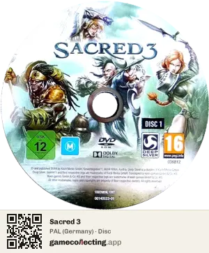 Sacred 3 Computer, PAL disc