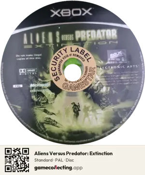Aliens Versus Predator: Extinction Xbox, PAL disc