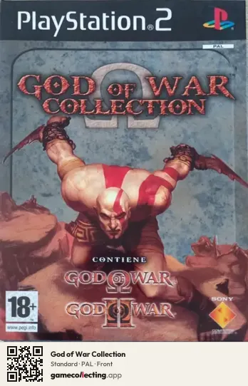 God of War Collection PlayStation 2, PAL box front
