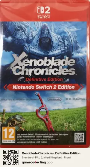 Xenoblade Chronicles: Definitive Edition Nintendo Switch 2, United Kingdom box front