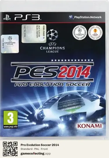Pro Evolution Soccer 2014 PlayStation 3, PAL box front
