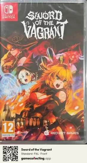 Sword of the Vagrant Nintendo Switch, PAL box front