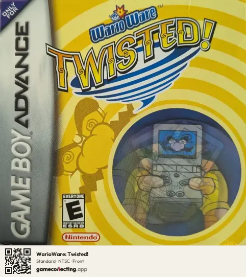 WarioWare: Twisted! Game Boy Advance, NTSC box front