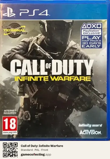 Call of Duty: Infinite Warfare PlayStation 4, PAL box front