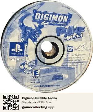 Digimon Rumble Arena PlayStation, NTSC disc