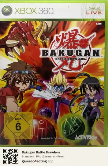 Bakugan Battle Brawlers Xbox 360, Germany box front