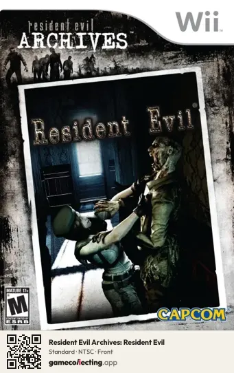 Resident Evil Archives: Resident Evil Nintendo Wii, NTSC box front