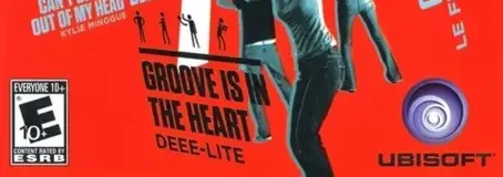 Just Dance, the ESRB box on its front
