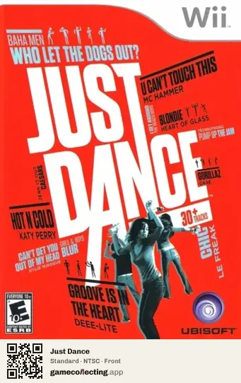 Just Dance Nintendo Wii, NTSC box front