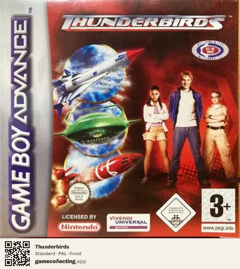 Thunderbirds Game Boy Advance, PAL box front