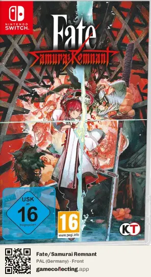 Fate/Samurai Remnant Nintendo Switch, Germany box front