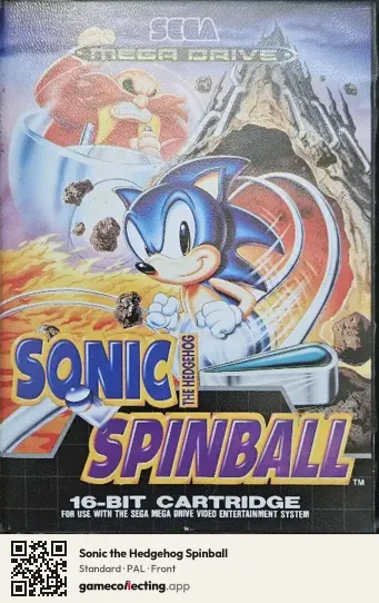 Sonic the Hedgehog Spinball Sega Mega Drive / Genesis, PAL box front