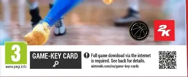 NBA 2K26, the PEGI square on its front