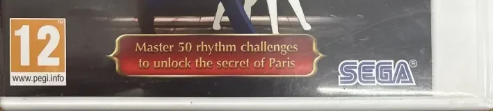 Rhythm Thief & the Emperor's Treasure, the PEGI square on its front