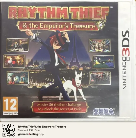 Rhythm Thief & the Emperor's Treasure Nintendo 3DS, PAL box front