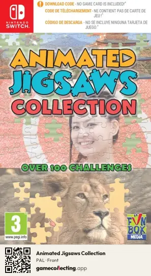 Animated Jigsaws Collection Nintendo Switch, PAL box front