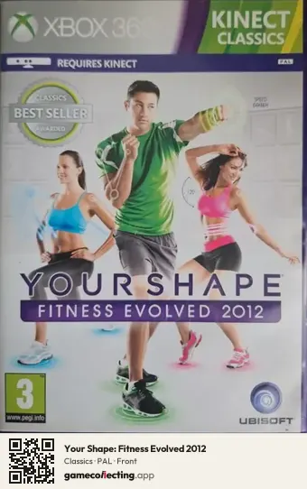 Your Shape: Fitness Evolved 2012 Xbox 360, PAL box front