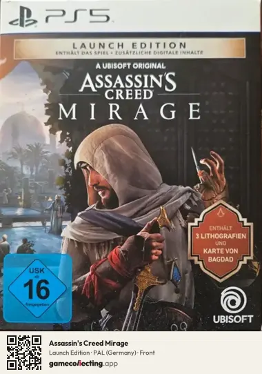 Assassin's Creed Mirage PlayStation 5, Germany box front