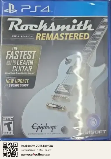 Rocksmith 2014 Edition PlayStation 4, NTSC box front