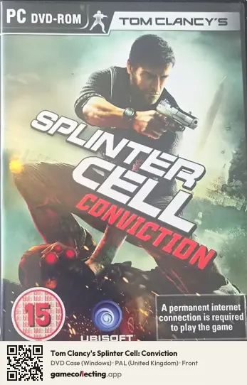 Tom Clancy's Splinter Cell: Conviction Computer, United Kingdom box front