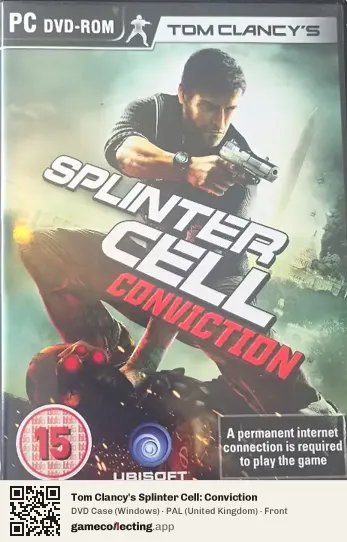 Tom Clancy's Splinter Cell: Conviction Computer, United Kingdom box front