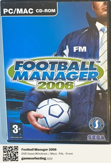 Football Manager 2006 Computer, PAL box front