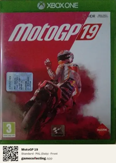 MotoGP 19 Xbox One, Italy box front