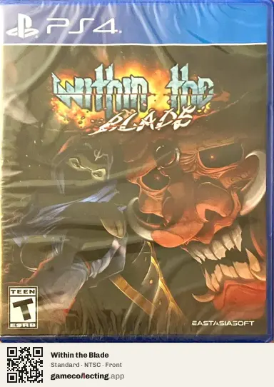 Within the Blade PlayStation 4, NTSC box front