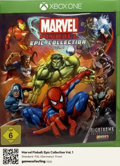 Marvel Pinball: Epic Collection Vol. 1 Xbox One, Germany box front
