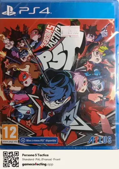 Persona 5 Tactica PlayStation 4, France box front
