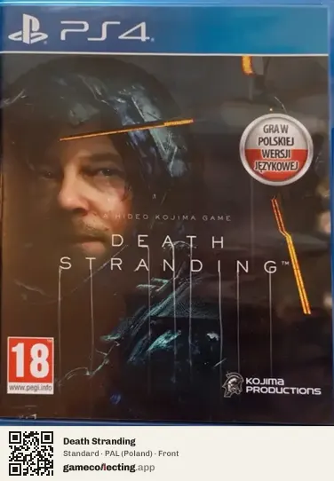 Death Stranding PlayStation 4, Poland box front