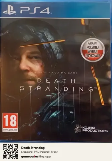 Death Stranding PlayStation 4, Poland box front