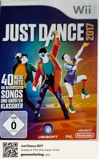 Just Dance 2017 Nintendo Wii, Germany box front