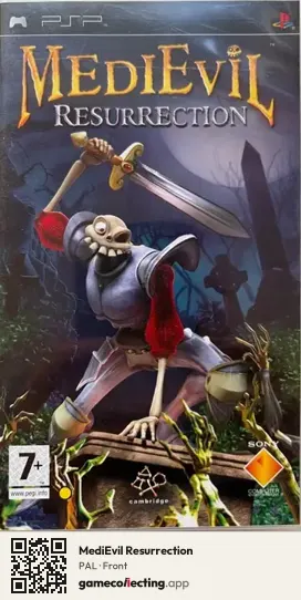 MediEvil Resurrection PlayStation Portable, PAL box front