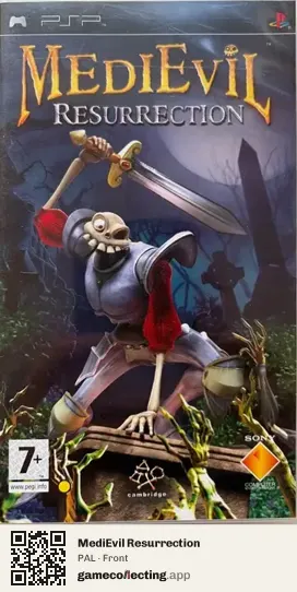 MediEvil Resurrection PlayStation Portable, PAL box front
